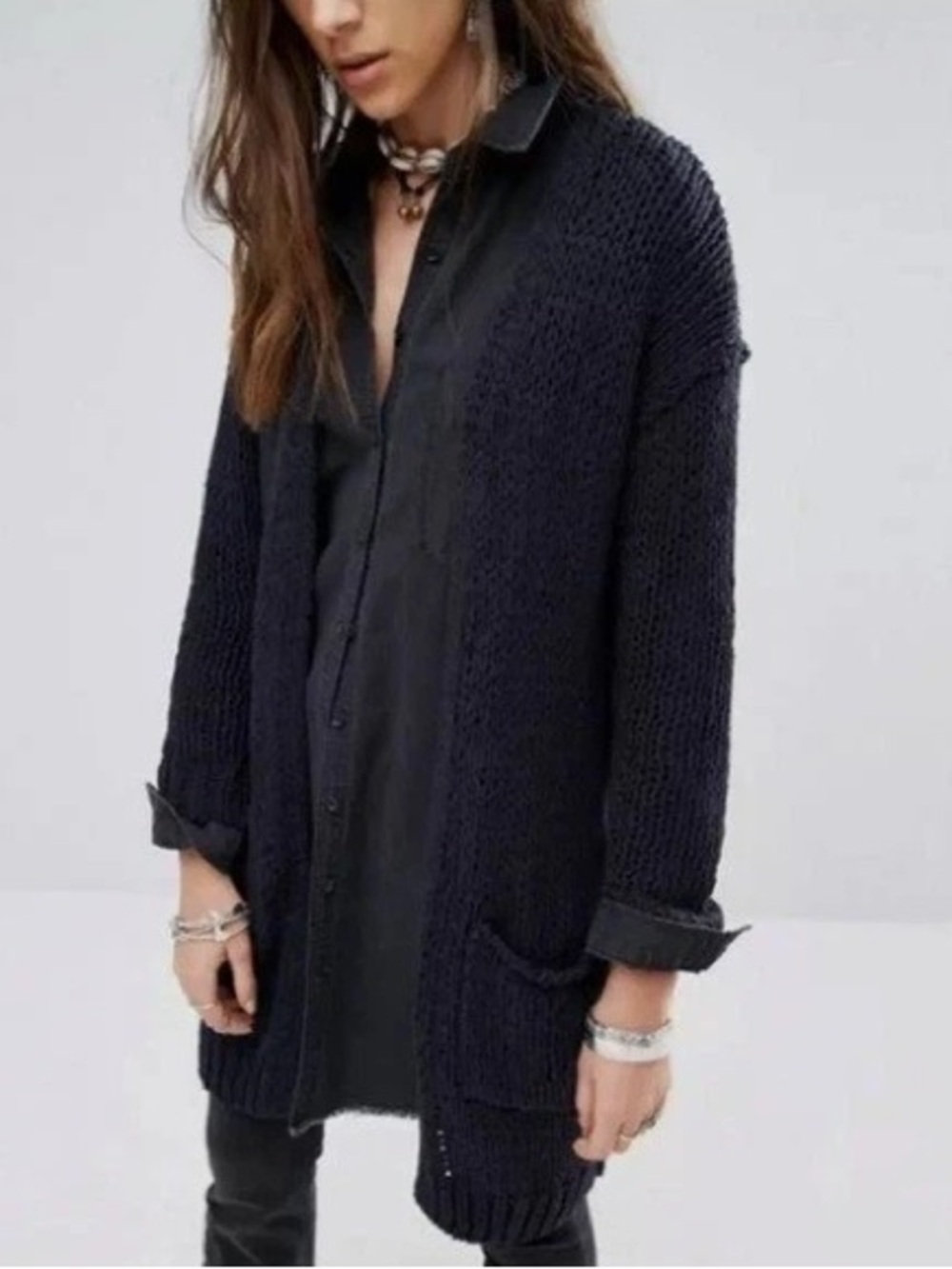 Free People Simply Sienna Longline Cardigan XS